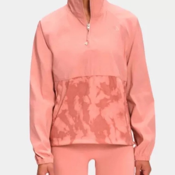 The North Face Women Sz S Printed Class V Pullover Coral Lightweight Jacket EUC - Picture 1 of 14